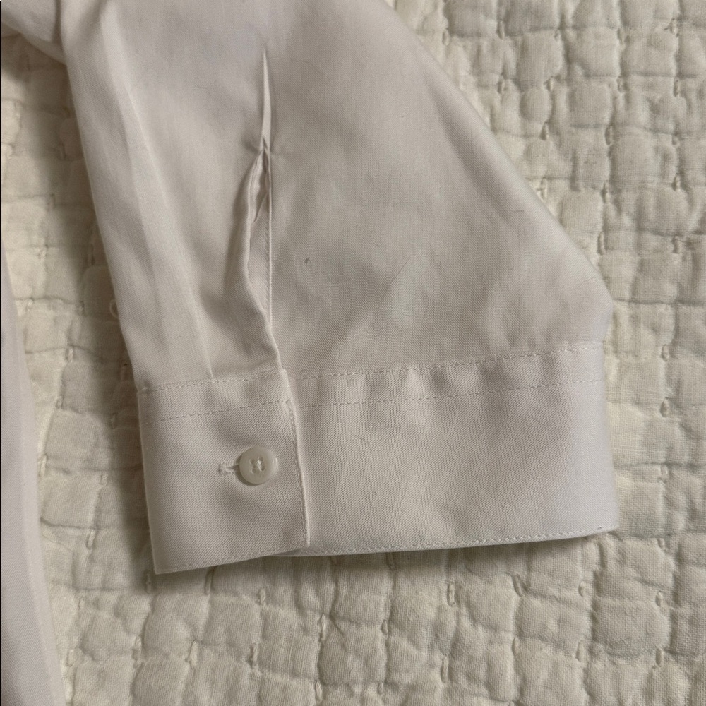 Coldwater Creek White Cotton Shirt - Women's Tailored Fit - Picture 3 of 7